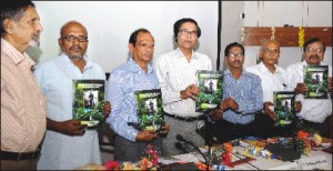  ‘Hindi-English-Kodava,’ trilingual dictionary compiled by Dr. C.V. Sivaramakrishna, was released during a symposium on ‘Kannada Classical Language and other Classical Languages of India’ held at Central Institute of Indian Languages (CIIL) in city this morning. Seen in the picture are (from left) CIIL Academic Secretary (retd) Prof. Kikkeri Narayana; Head of Linguistics, Malayalam University, Thiroor, Kerala, Prof. M. Sreenatham; Former Kuvempu Institute of Kannada Studies Director Prof. R. V. S. Sundaram; CIIL Director Prof. Awadesh Kumar Mishra; former CIIL Mysuru Deputy Director Prof. V. Gnanasundaram; Deccan College, Pune, retired Prof. K.S. Nagaraja and KSOU retired Prof. Radha Krishna Bhat.